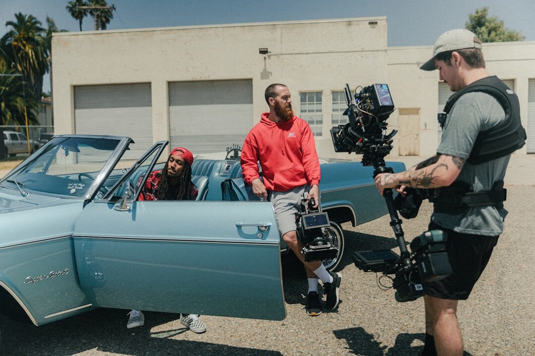 actor on film set
