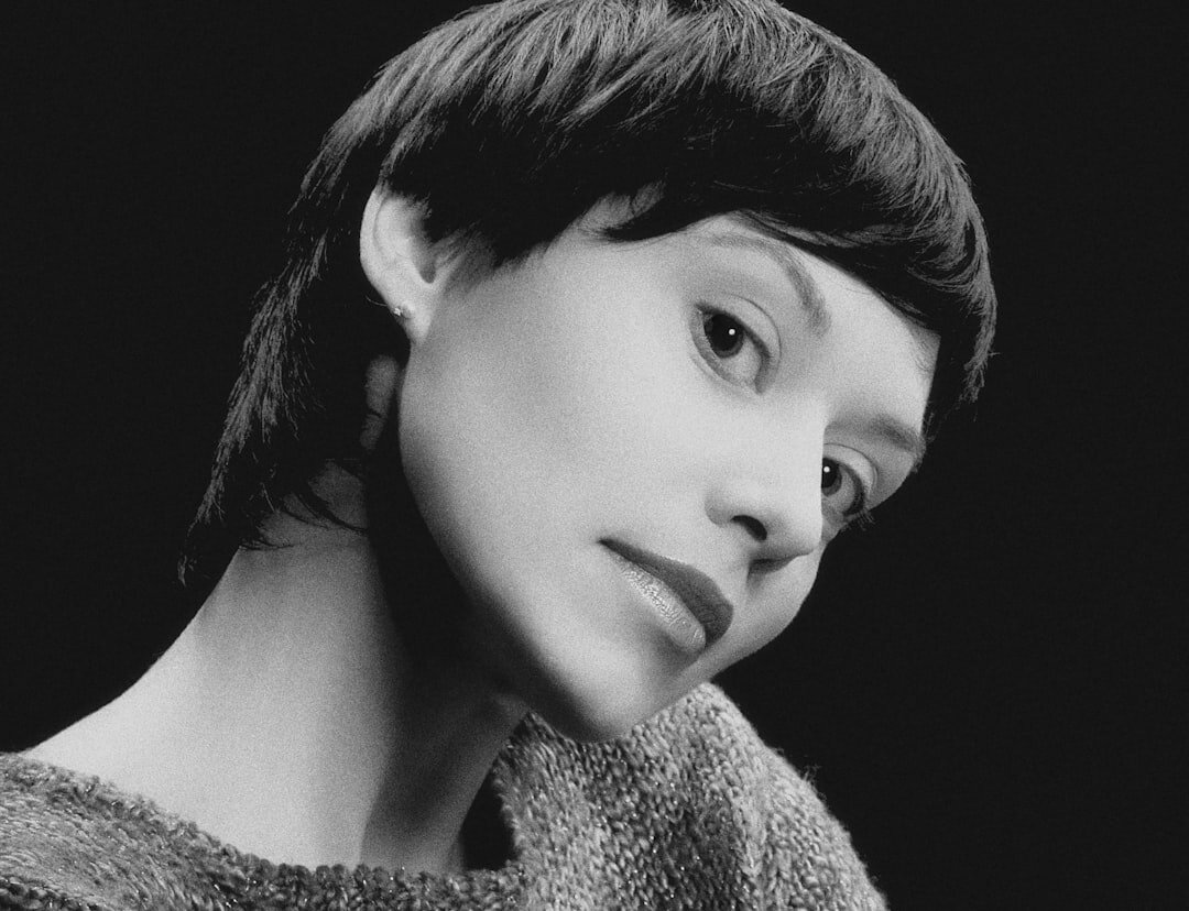 woman with short dark hair